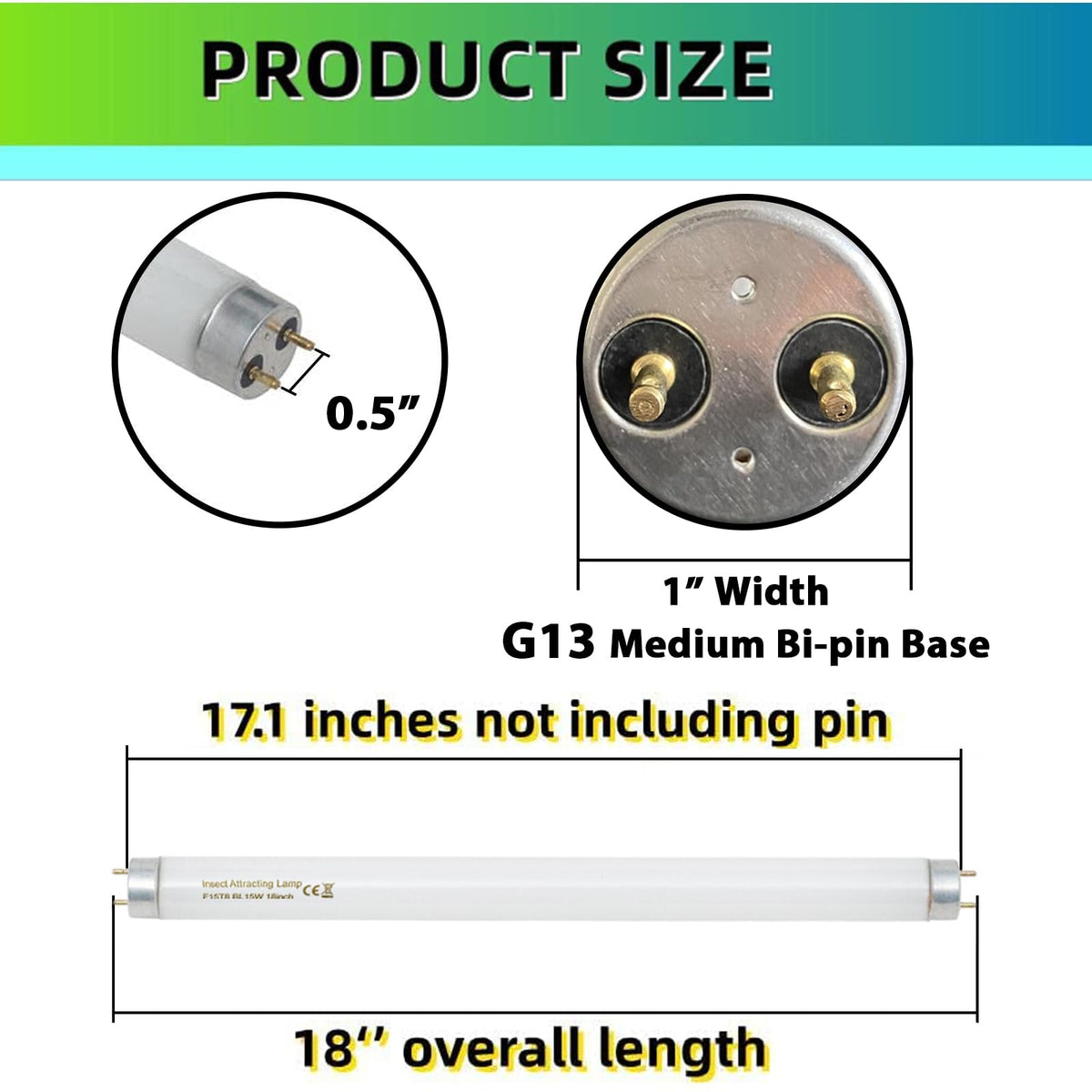 amgolibi t8 fluorescent bulb with g13 base ready for quick installation