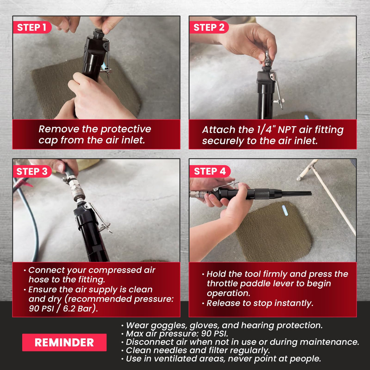 AMGSH anti-slip grip handle provides secure control during long sessions