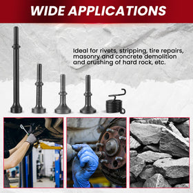 AMGSH compatible pneumatic hammer attachments fit 150/190/250 models.