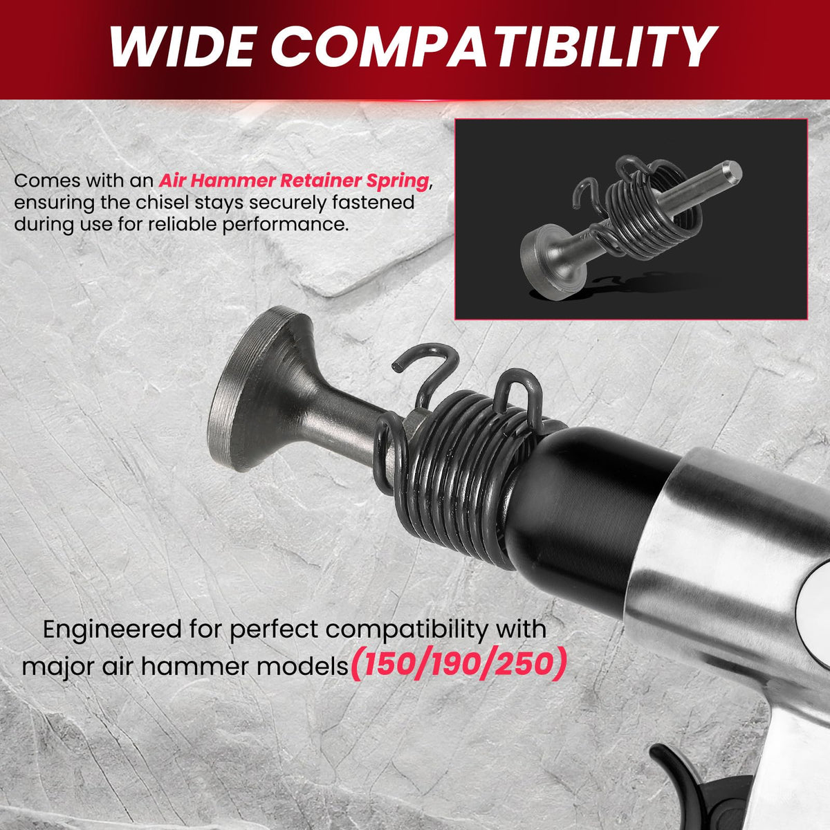 AMGSH extended-length air hammer bits designed for deep reach.