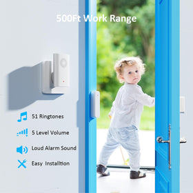 AMHEY door sensor installation on a door frame