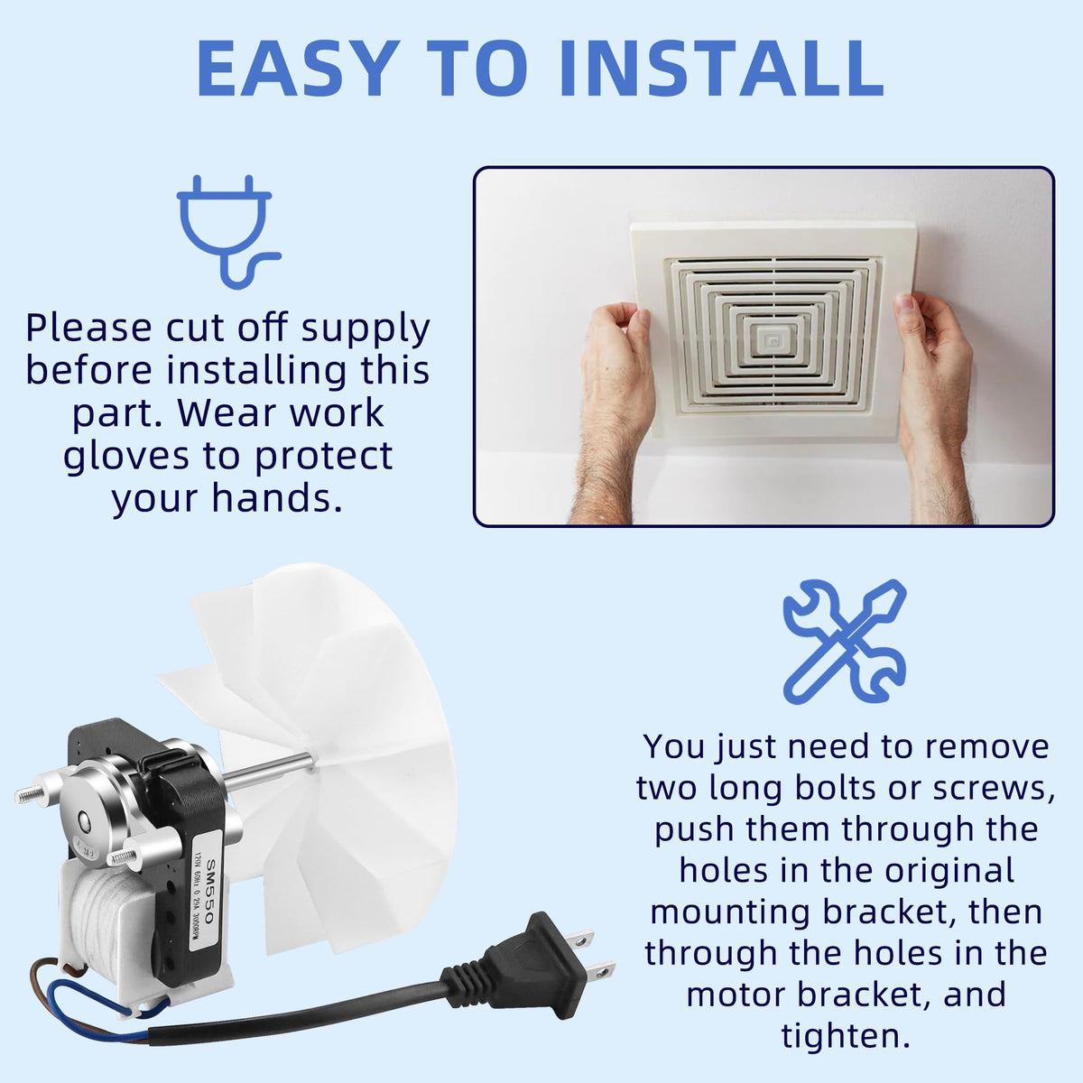 AMI PARTS SM550 installation guide image for safe upgrading.