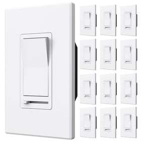Amico 12-pack dimmer switch front view for smooth LED dimming.