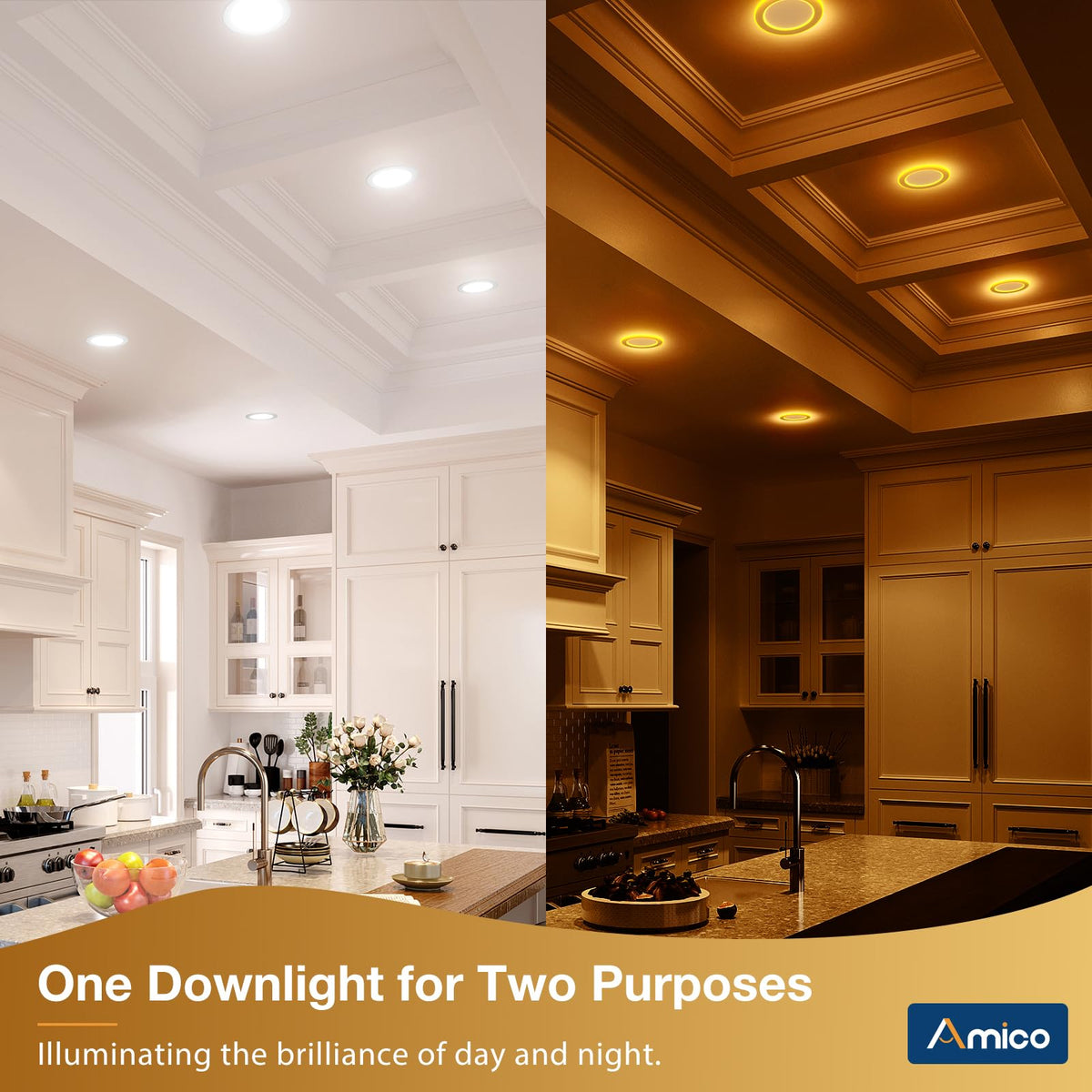 Amico recessed light with sync reset ensures consistent downlight across multiple fixtures