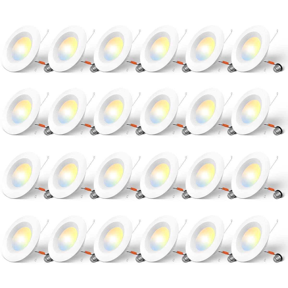 Amico 6-inch can light with baffle trim for glare-free living spaces