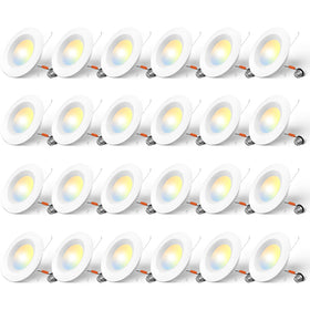 Amico 6-inch can light with baffle trim for glare-free living spaces