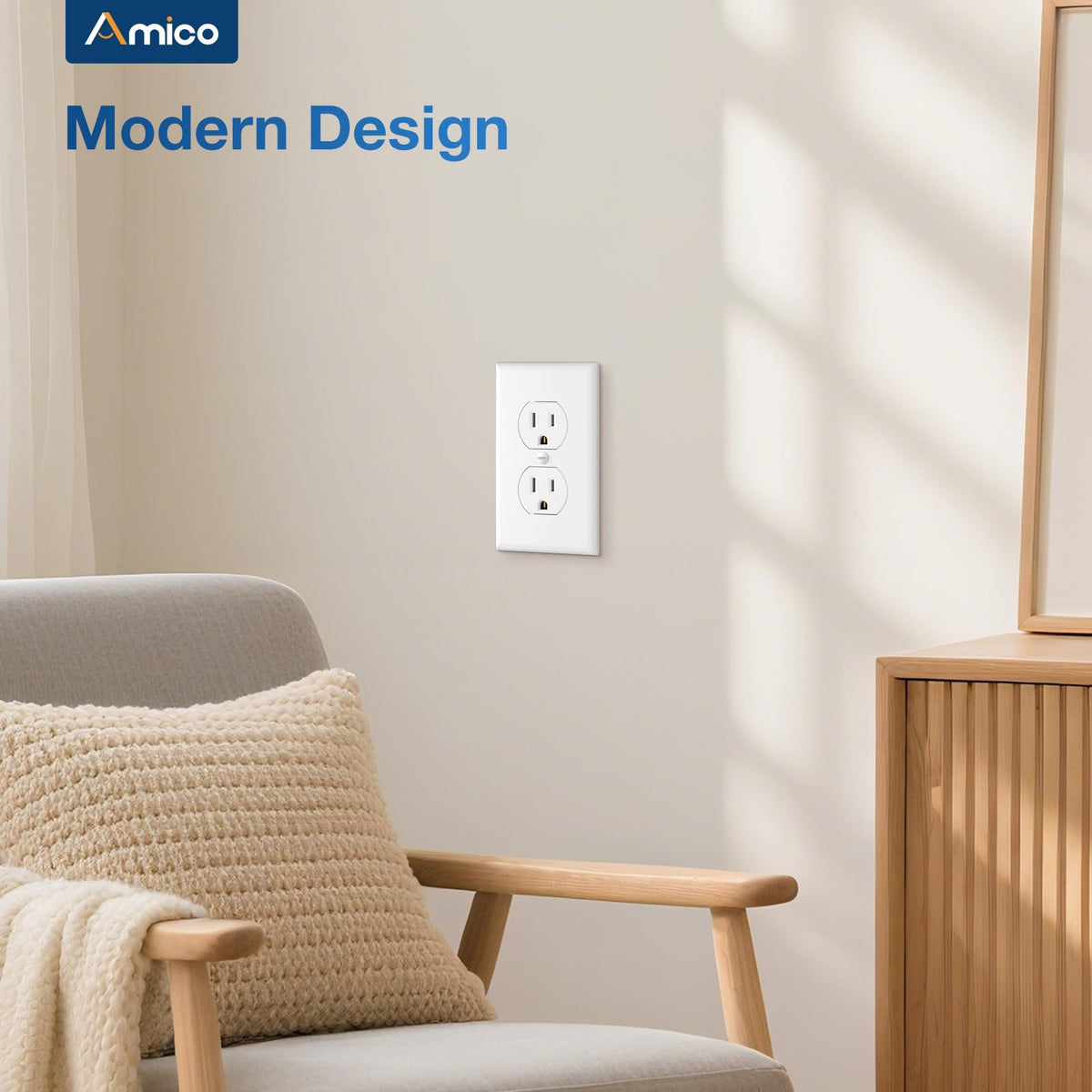 Amico outlets suitable for kitchens, offices, and busy workspaces.
