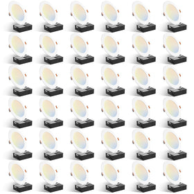 Amico 36-pack 6-inch LED recessed light package shot highlighting value and easy retrofit.