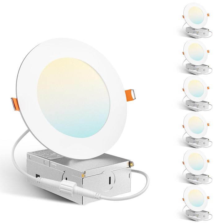 Amico 4-inch LED downlight six-pack in box ready for quick room upgrades.