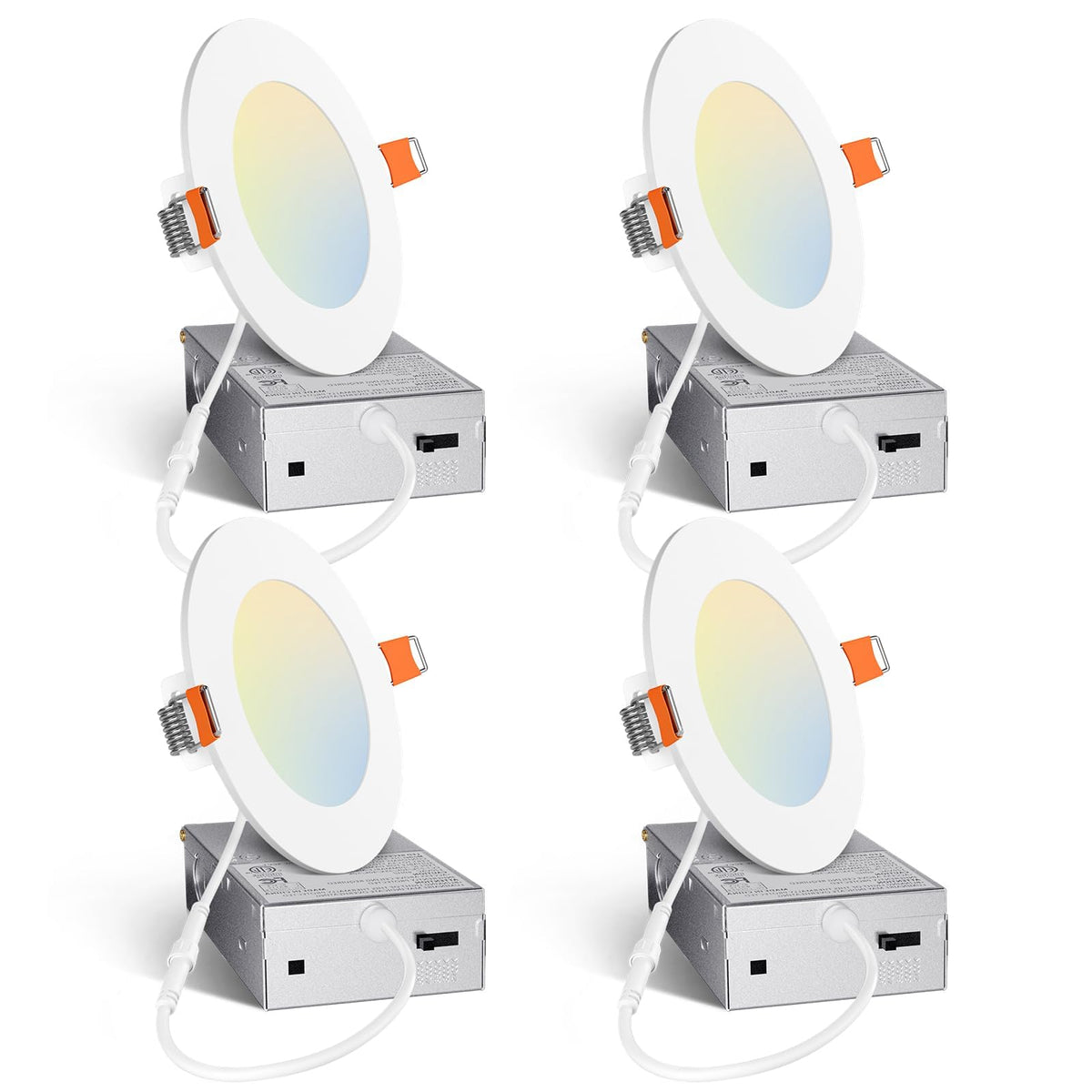 Amico 4in downlight with junction box for a clean ceiling install.