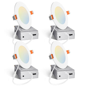 Amico 4in downlight with junction box for a clean ceiling install.