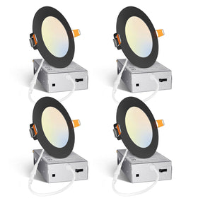 Amico 4-inch LED downlight with junction box delivering bright, energy-efficient illumination.