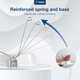Amico 5/6-inch LED can light installed in ceiling with clean trim.