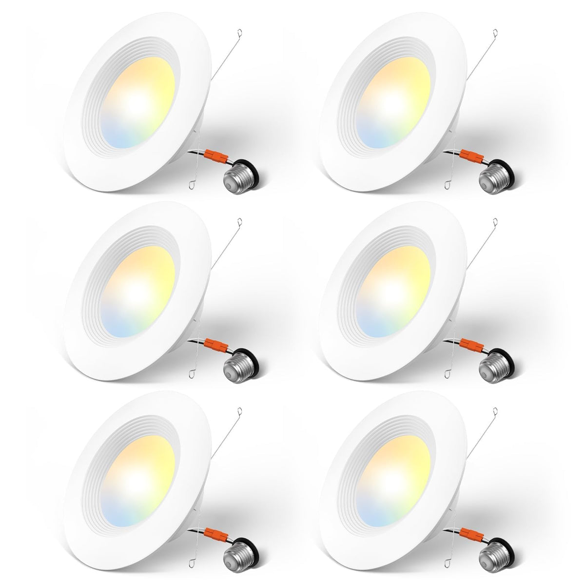 Amico 5/6-inch LED can light pack unboxing shows compact, install-ready design for easy retrofit.