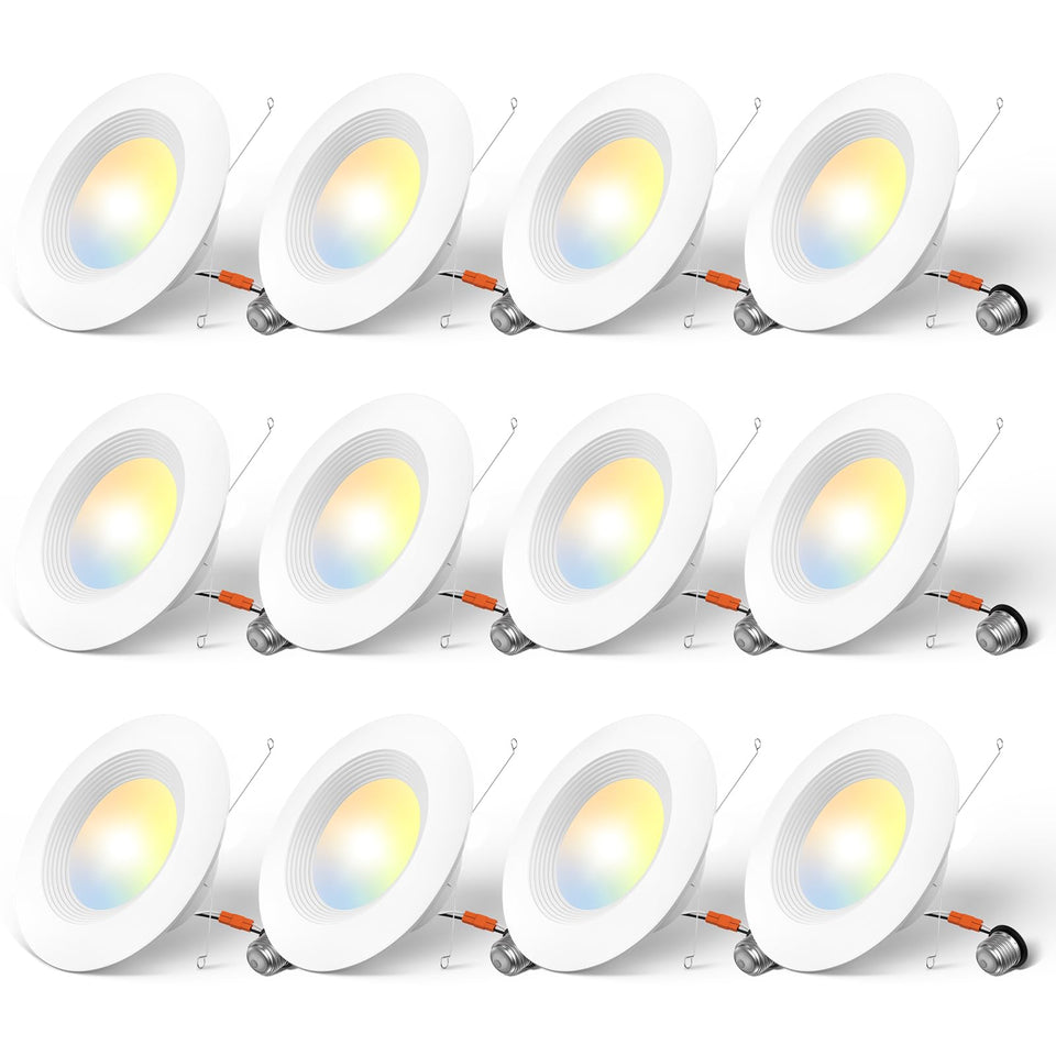 Amico 5/6 inch LED recessed lighting installation demonstrates quick retrofit.