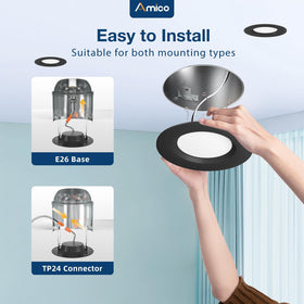 Amico 5CCT dimmable can light offering flexible warm-to-cool color for any scene.