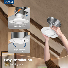 Amico 5CCT selectable LED downlight for any mood.