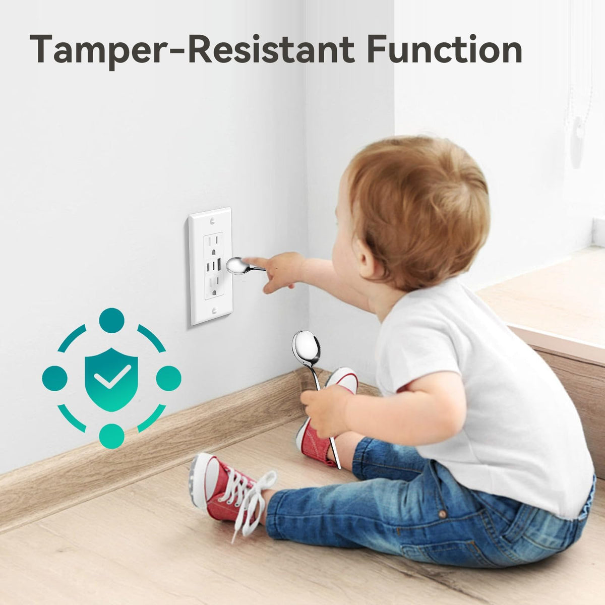 Amico wall plate included for quick, clean installation