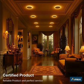 Amico 6-pack recessed lighting kit simplifies ceiling installation.