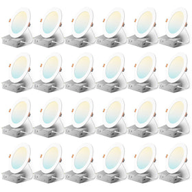 Amico 6-inch LED downlight with 5CCT switch for customizable color temperature.