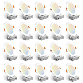 Amico 6-Inch LED recessed light with 5CCT options for flexible mood creation.