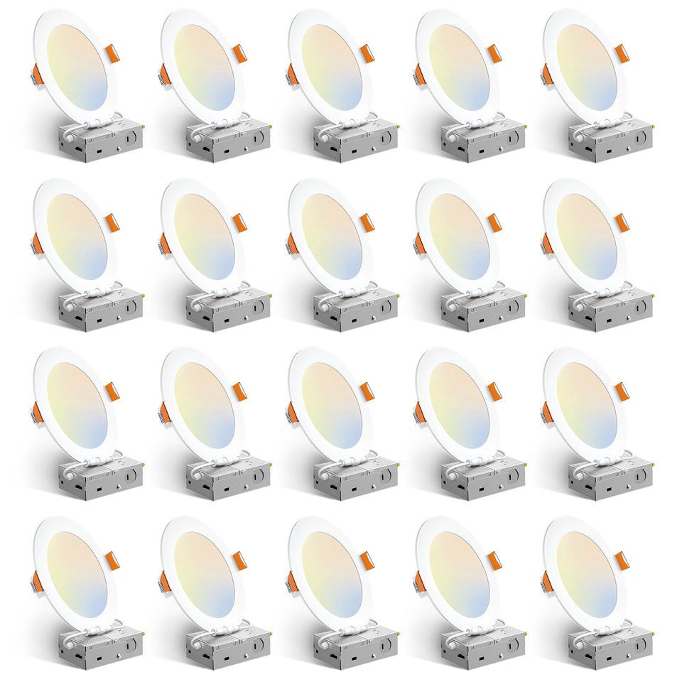 Amico 6-Inch LED recessed light with 5CCT options for flexible mood creation.