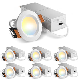 Amico 6-pack 2-inch downlight with switchable temps for flexible ambience.