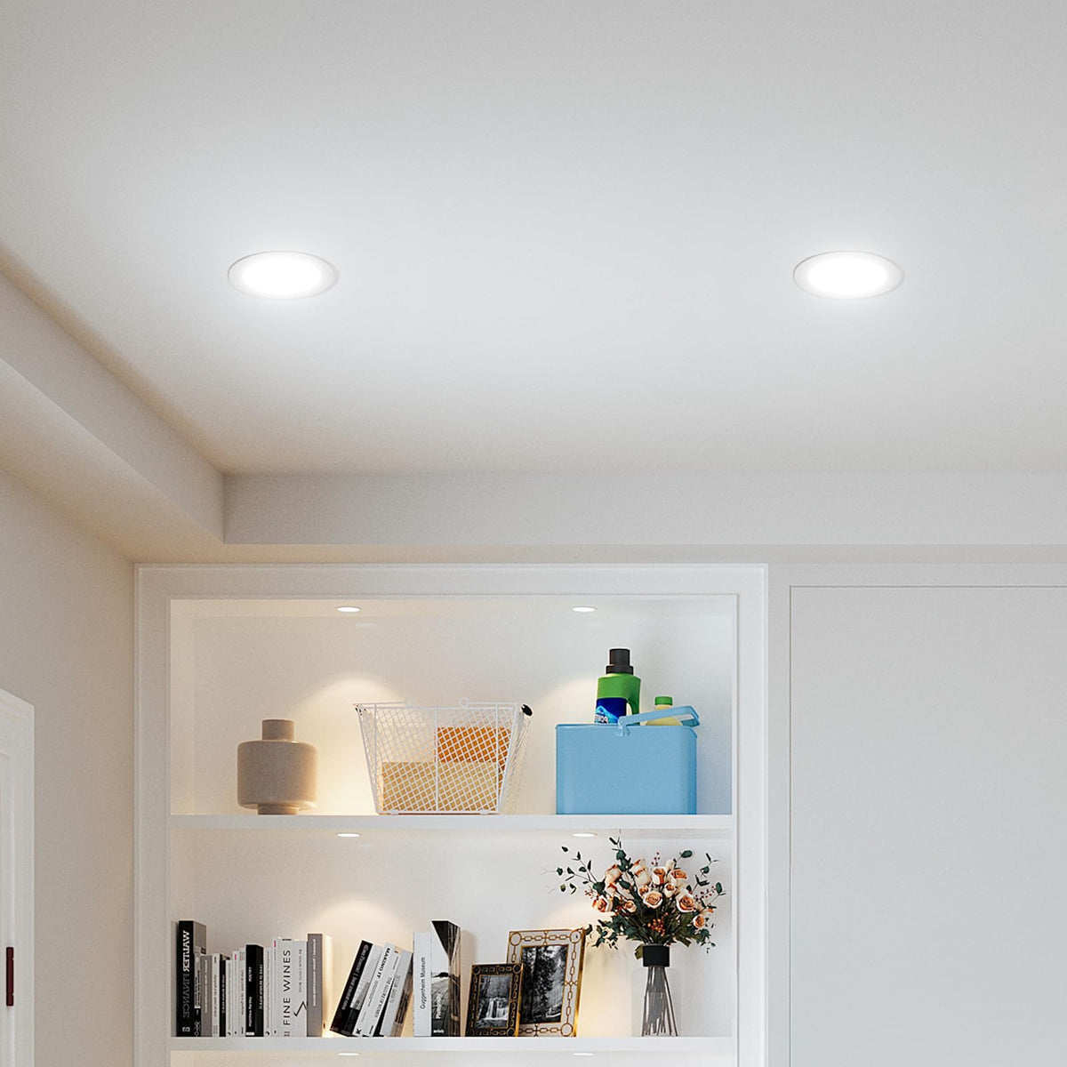 Amico 700 lumen 10W LED downlight delivering bright energy efficiency.