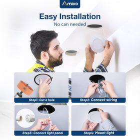 High brightness Amico downlight delivering 800 lumens at 10 watts.