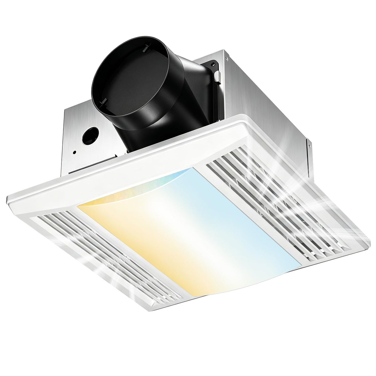 Amico bathroom exhaust fan LED light front view for enhanced ventilation.