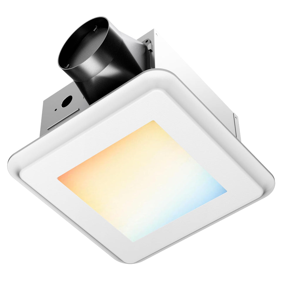 Amico bathroom exhaust fan with light, 110 CFM removes fog and moisture efficiently