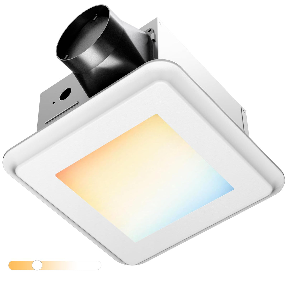 Amico bathroom exhaust fan with light for clearer mirrors and moisture removal