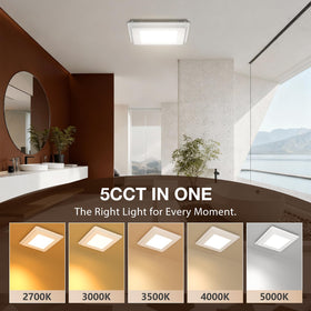 Amico fan with 5CCT color temperatures for versatile lighting