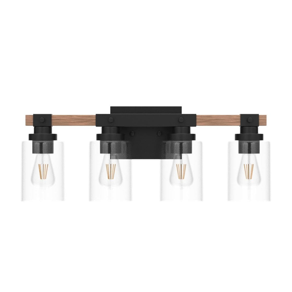 Amico bathroom light uses E26 base and up to 40W bulbs for flexibility.