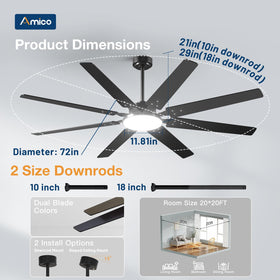 Amico black-walnut dual-tone finish complements modern and rustic decor