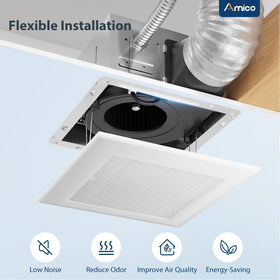 Ceiling cutout guideline 9.4 x 9.4 inches for Amico fan