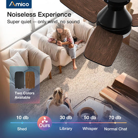Amico whisper-quiet operation, ideal for calm bedrooms.