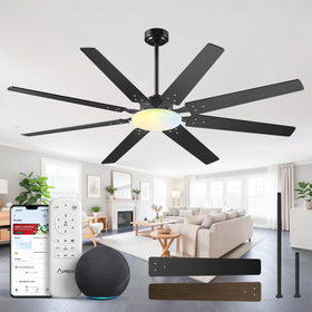 Amico 72-inch ceiling fan with dual-tone finish for large rooms