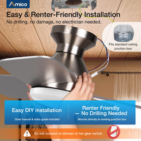 Amico memory function preserves last fan and light settings.