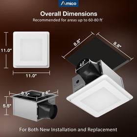Amico ceiling-mount installation for quick, clean upgrade
