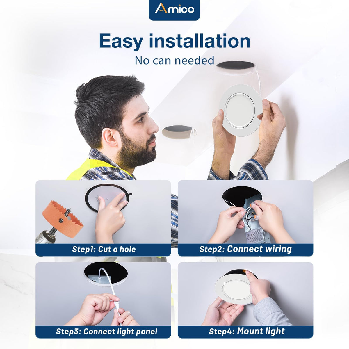 Amico CRI90+ downlight renders true colors with vivid detail.