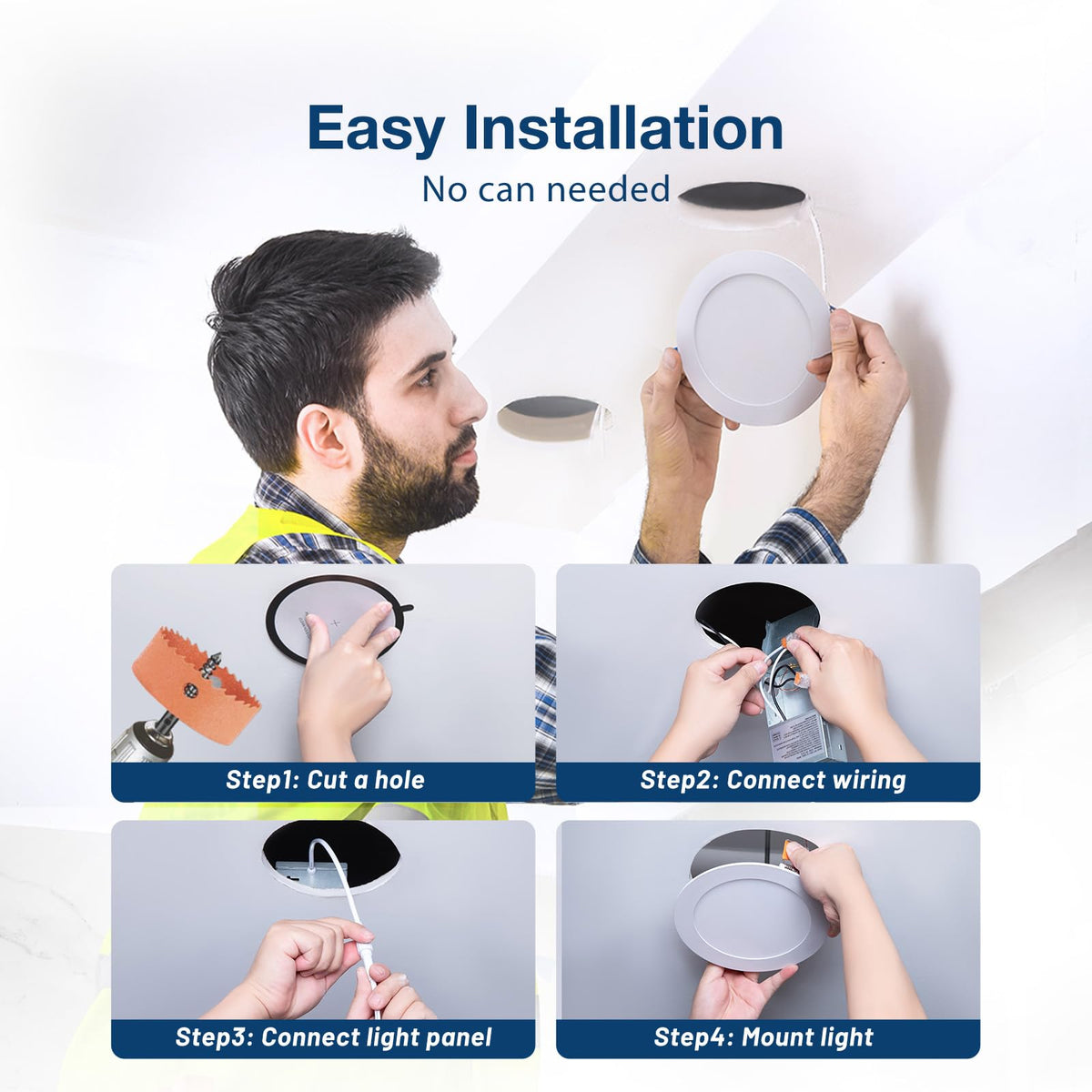 Amico damp-rated downlight reliable in humid bathrooms.