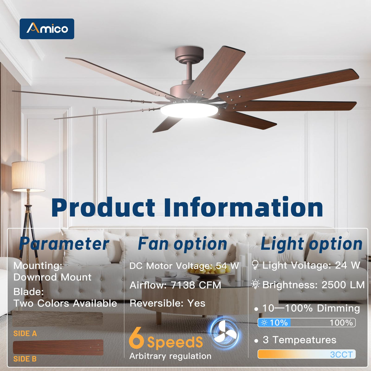 Amico DC motor delivers whisper-quiet airflow