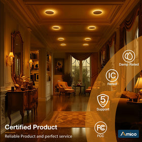 Amico dimmable recessed light allows adjustable brightness for versatile rooms