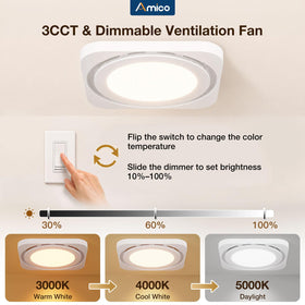 Amico 10–100% dimming creates perfect brightness for evenings.
