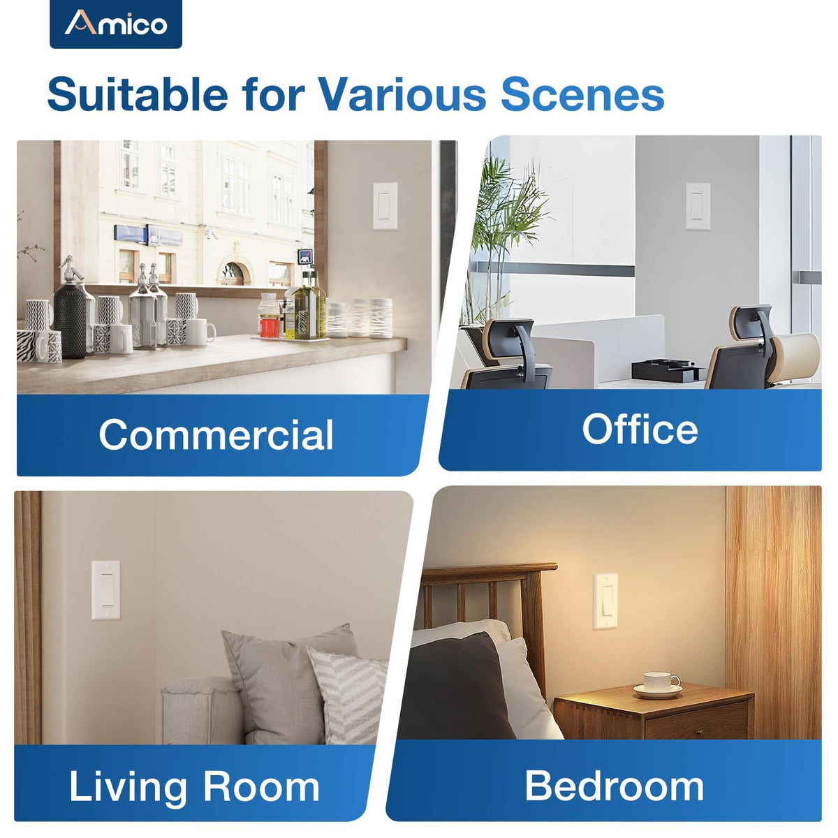 Amico durable thermoplastic construction highlights long-lasting performance.