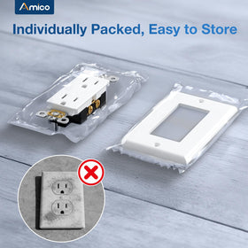 Amico easy installation back and side terminals for flexible wiring.