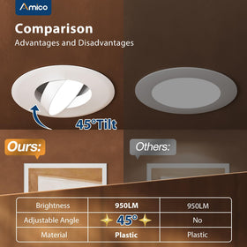 Amico eyeball downlight installs quickly with an E26 base.