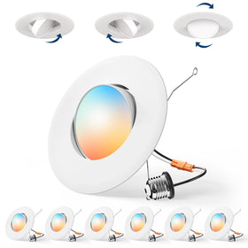 Amico eyeball downlight tilting and swiveling for precise artwork accents.
