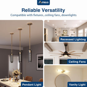 Amico Goof Ring compatible with ceiling fans to cover gaps